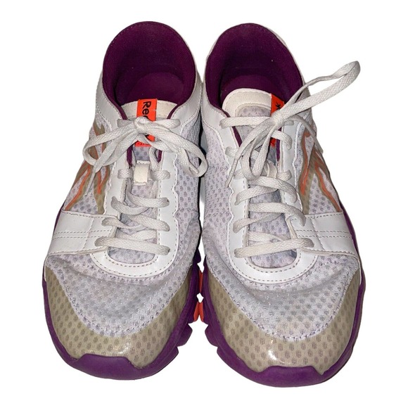 Reebok Women's Your Flex Trainette J90620 White Purple Running Shoes Size 9 - Picture 3 of 7